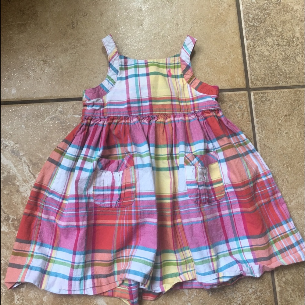 Ralph Lauren Madras Sundress 12 mos EUC